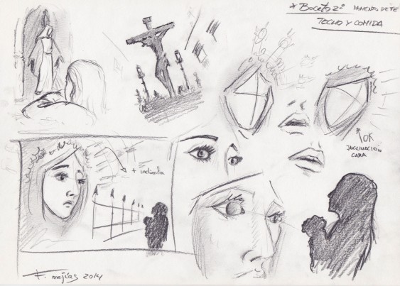 Boceto Felipe Mejias _002_Techo y comida