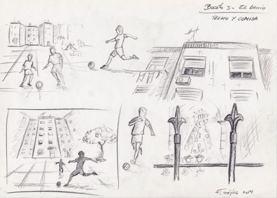 Boceto Felipe Mejias _003_Techo y comida